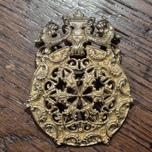 Rare Castlecliff Ornate Brooch Large